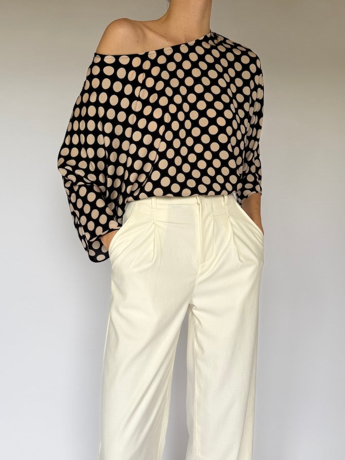 Vintage polka dot top 6044