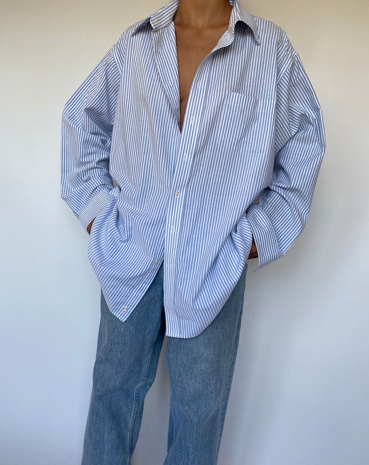 VINTAGE OVERSIZED STRIPED SHIRT 1546