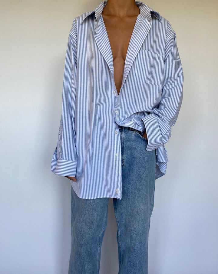 VINTAGE OVERSIZED STRIPED SHIRT 1546