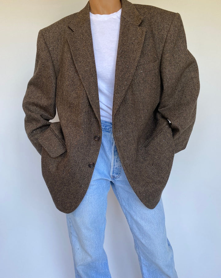 VINTAGE BROWN BLAZER 989