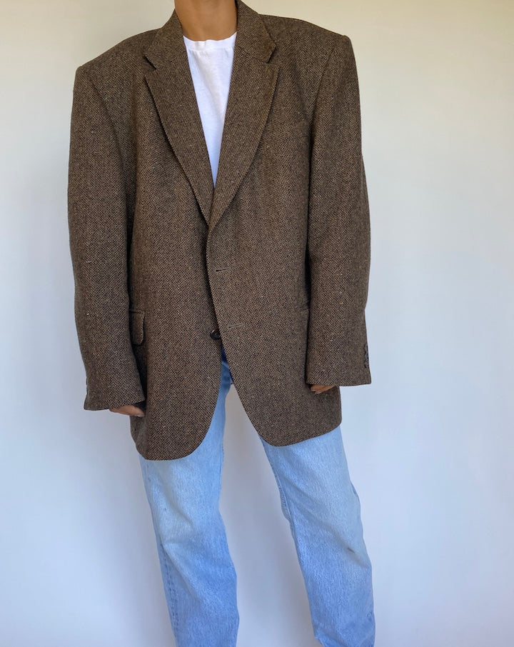 VINTAGE BROWN BLAZER 989