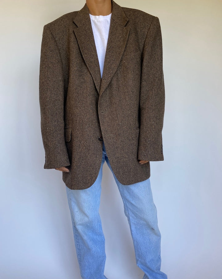 VINTAGE BROWN BLAZER 989