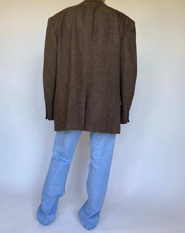 VINTAGE BROWN BLAZER 989