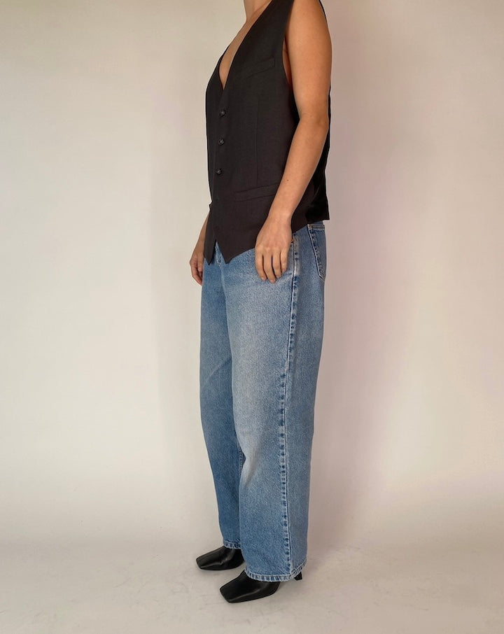 VINTAGE CHARCOAL VEST 4228