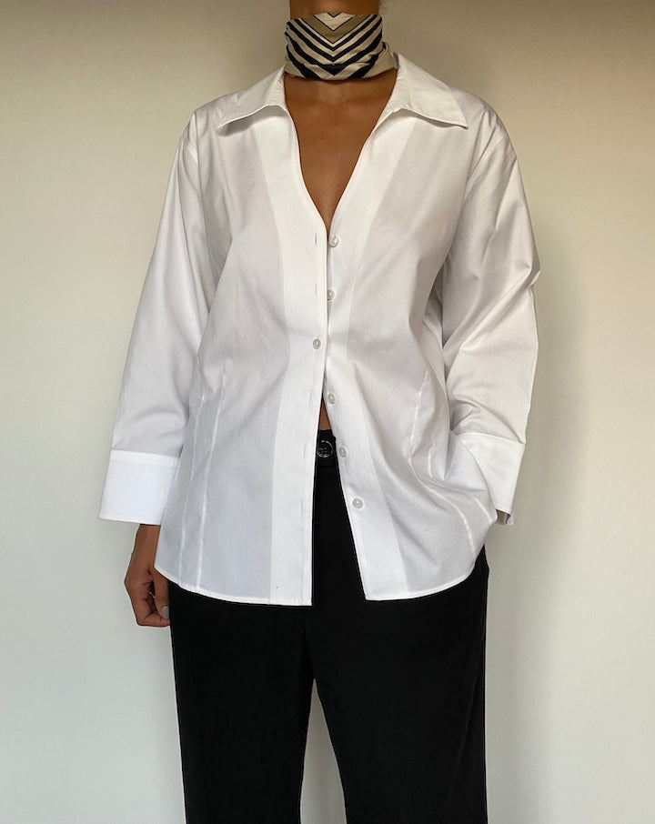 VINTAGE WHITE COTTON SHIRT 2388