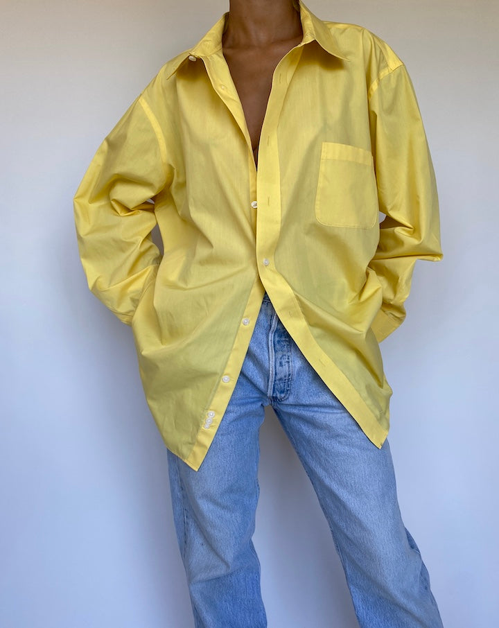 VINTAGE YELLOW OVERSIZED SHIRT 993