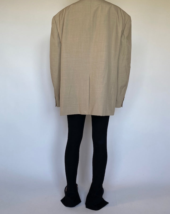 VINTAGE OVERSIZED BEIGE BLAZER 1554