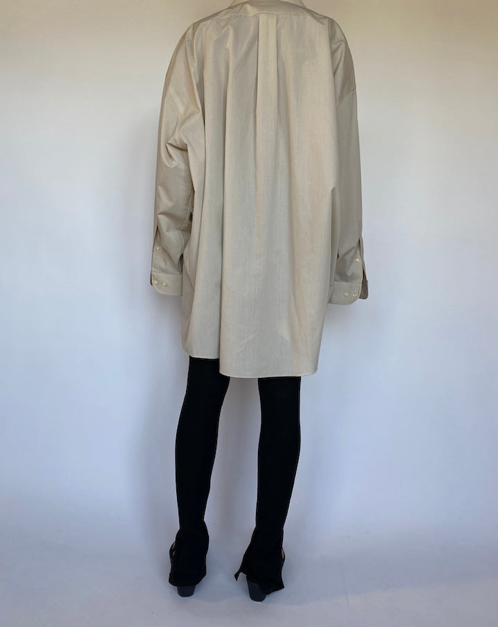 VINTAGE OVERSIZED BEIGE SHIRT 1556