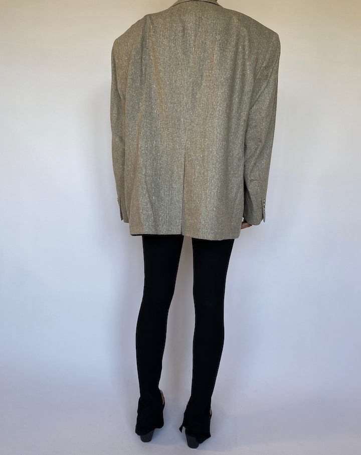 VINATGE BEIGE SILK BLAZER 1560