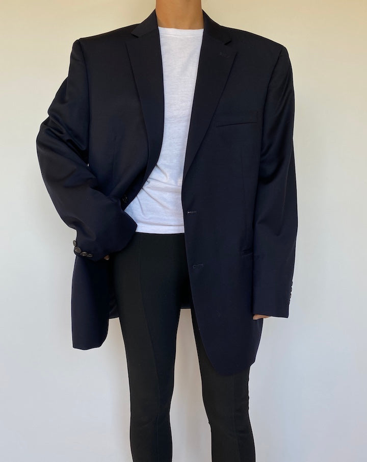 VINTAGE NAVY RALPH LAUREN BLAZER 1566
