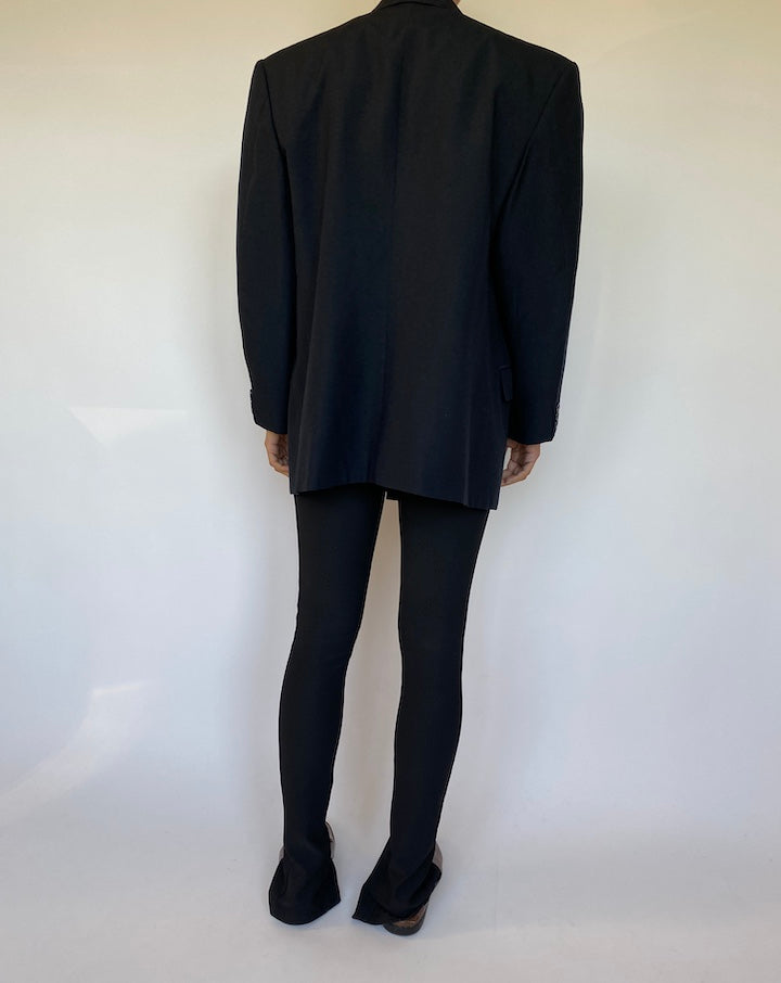 VINTAGE CHARCOAL DOUBLE BREASTED BLAZER 1567