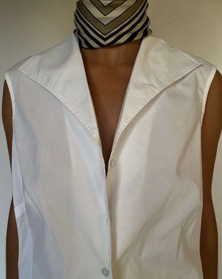 VINTAGE WHITE COTTON TANK 2410