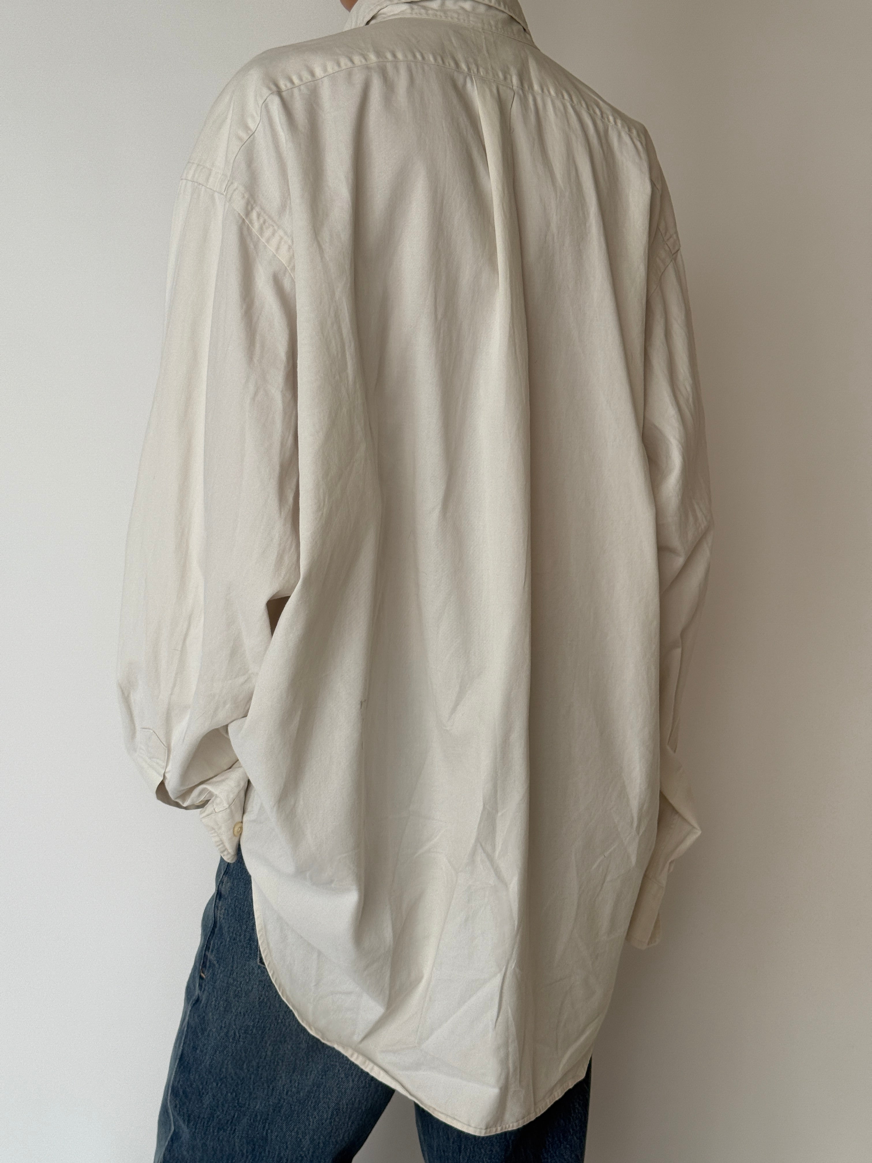 Vintage Ralph Lauren shirt white ack view