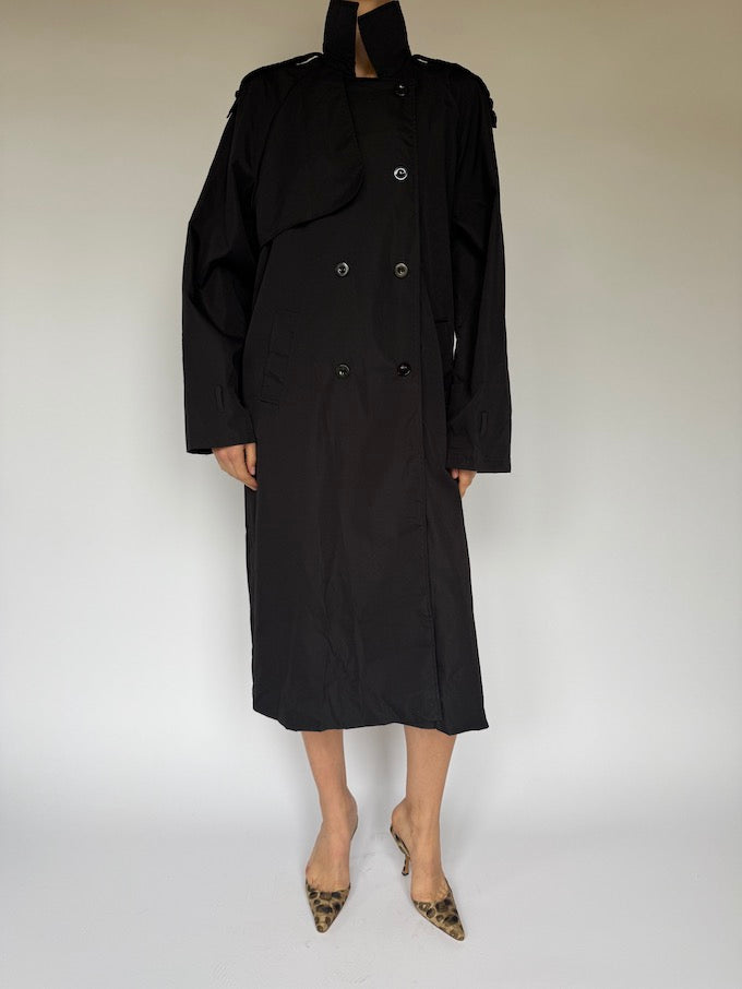 Vintage Oversized Coat Black 6037