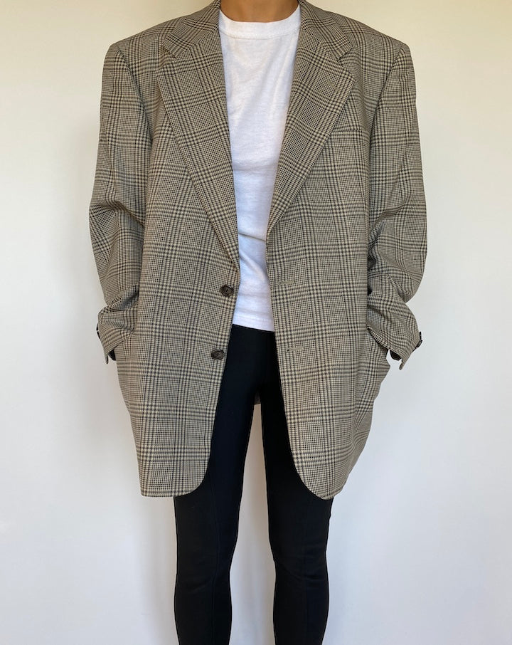 VINTAGE OVERSIZED GREY BLAZER 1572