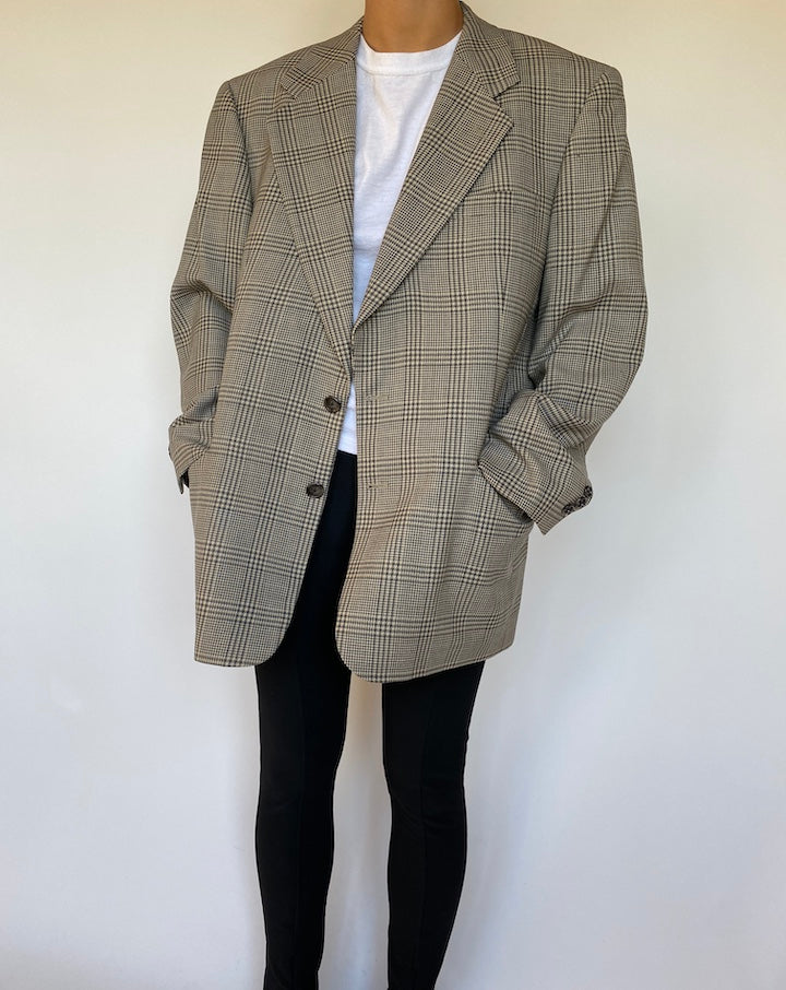 VINTAGE OVERSIZED GREY BLAZER 1572