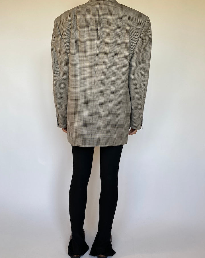 VINTAGE OVERSIZED GREY BLAZER 1572