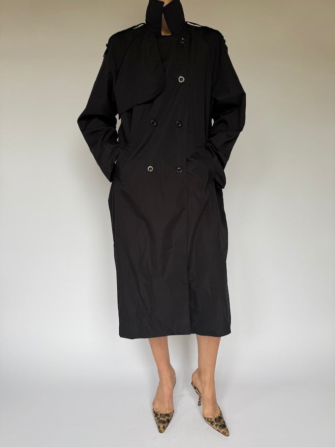 Vintage Oversized Coat Black 6037