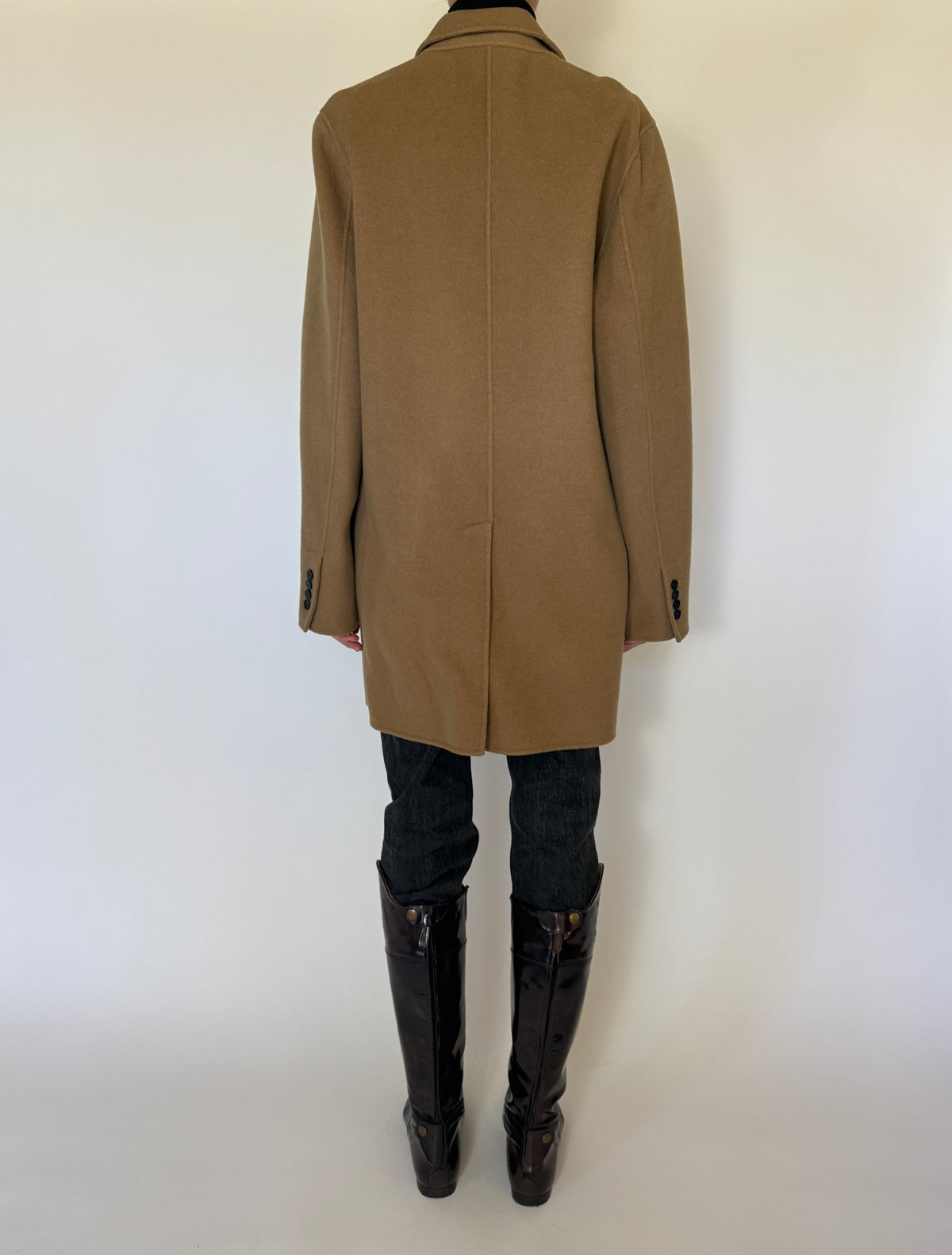 Vintage Classic Camel Shade Wool Blended Coat 5857
