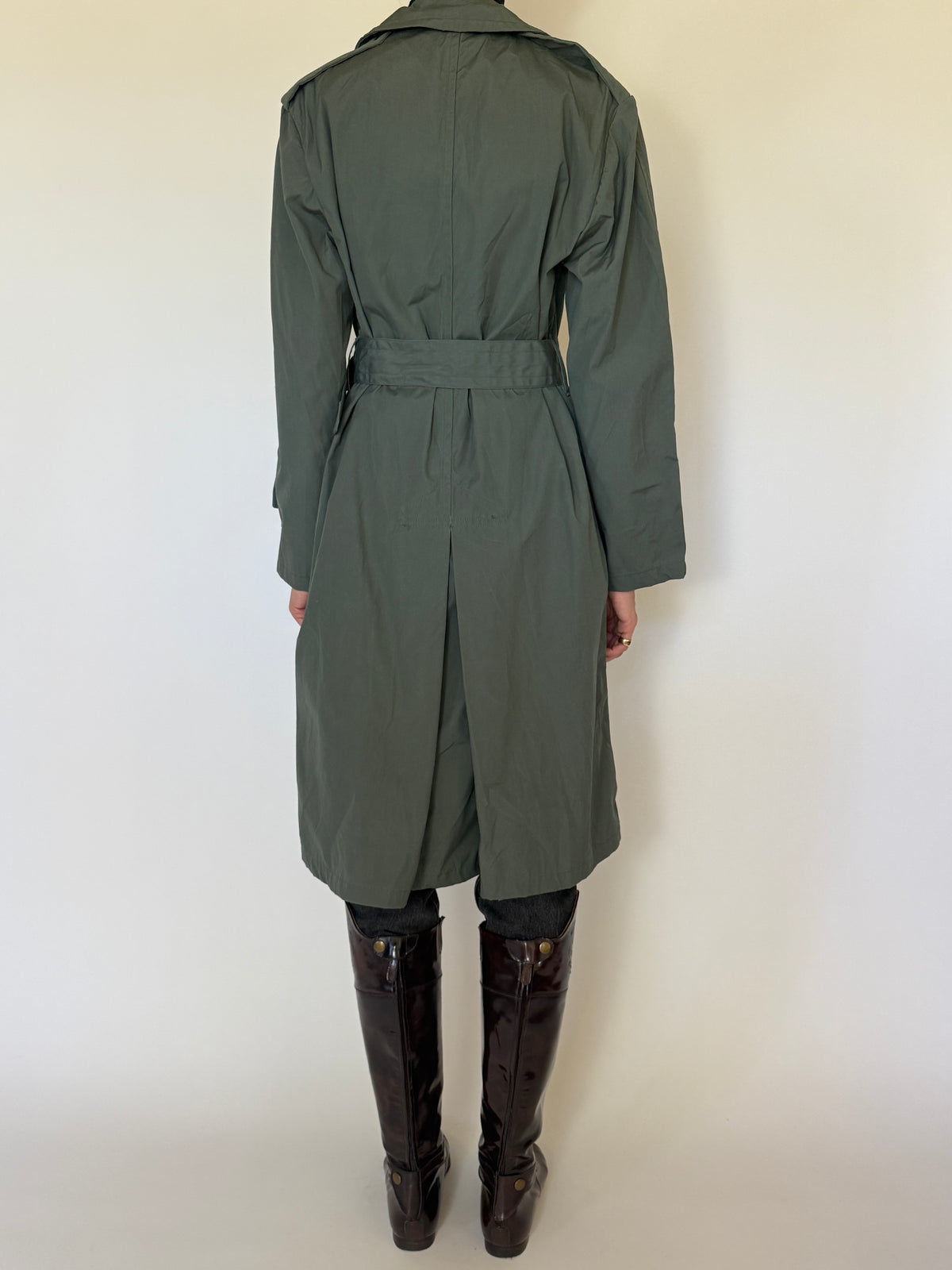 Vintage Trench Coat Green 6165