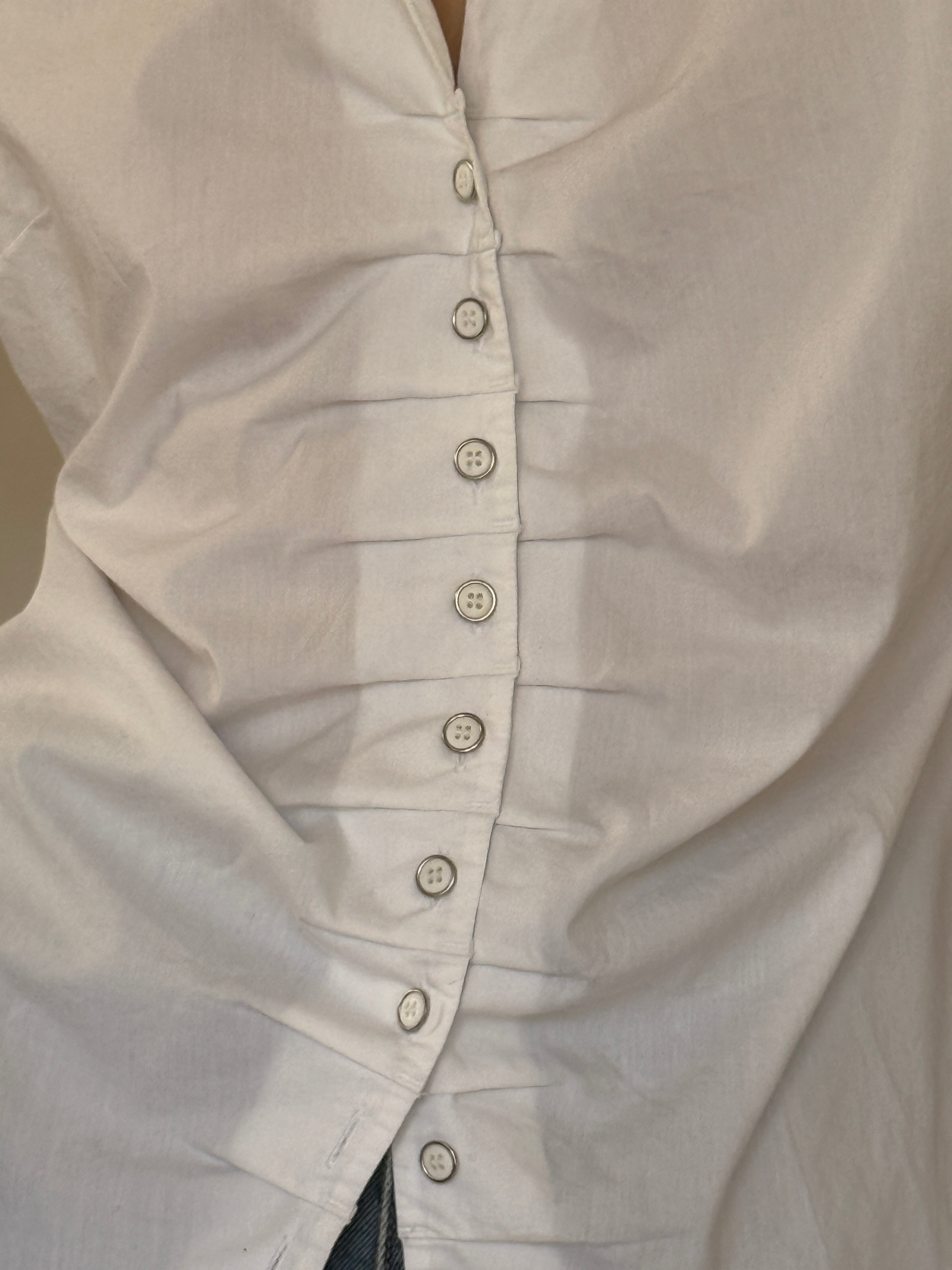 front closure white shirt