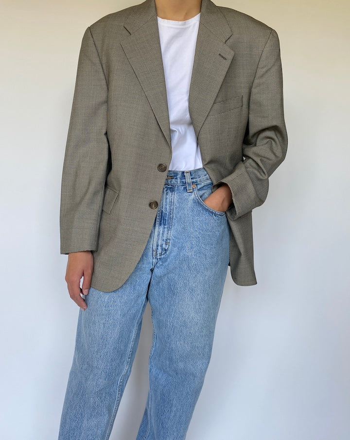 VINTAGE RALPH LAUREN HOUNDSTOOTH BLAZER 3353