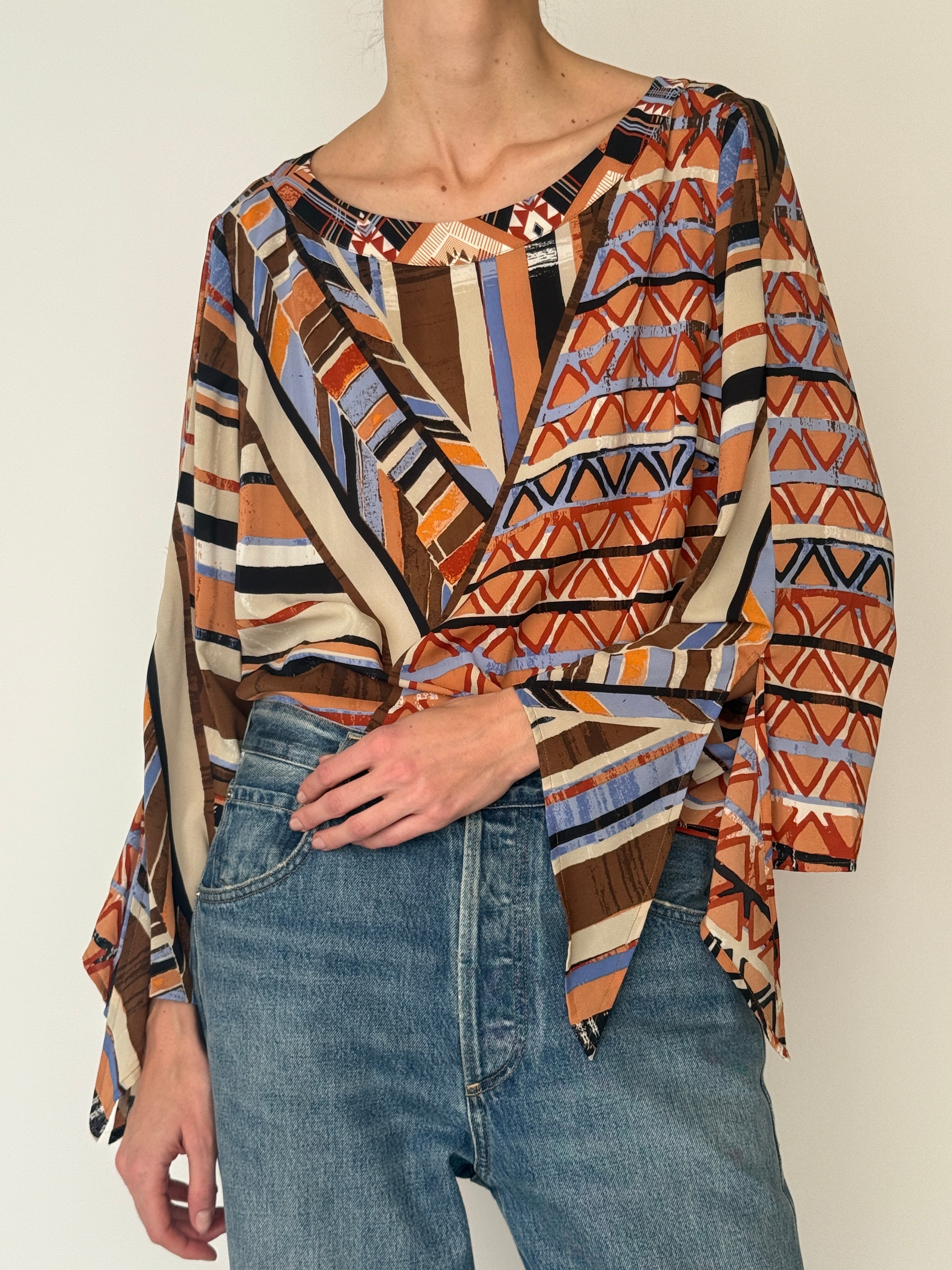 Vintage Boho Inspired Top 6040