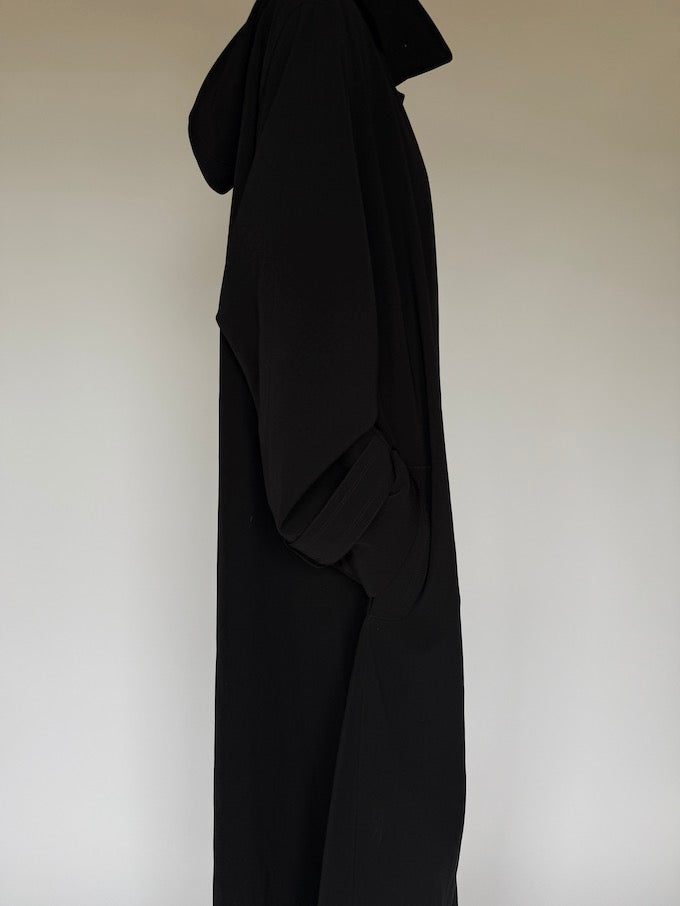 Vintage long maxi coat black 6052