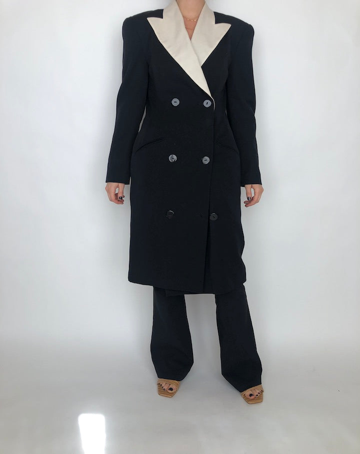 VINTAGE BLACK BLAZER DRESS 396