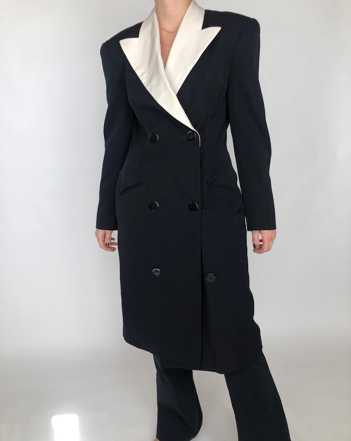 VINTAGE BLACK BLAZER DRESS 396
