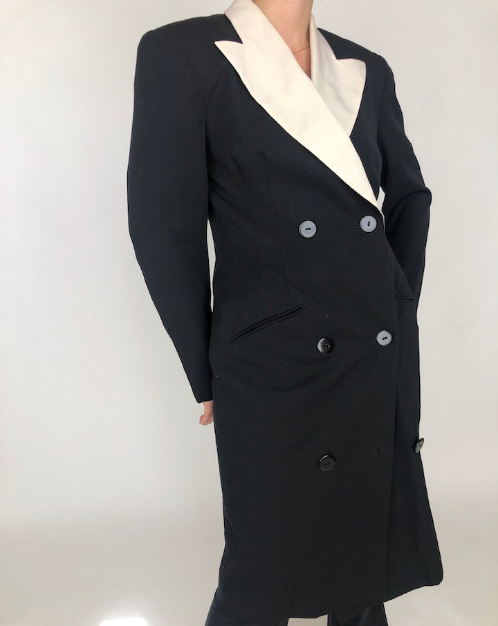 VINTAGE BLACK BLAZER DRESS 396