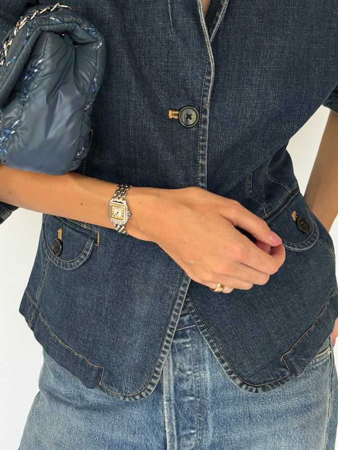 Vintage Dark Denim Blazer 6063