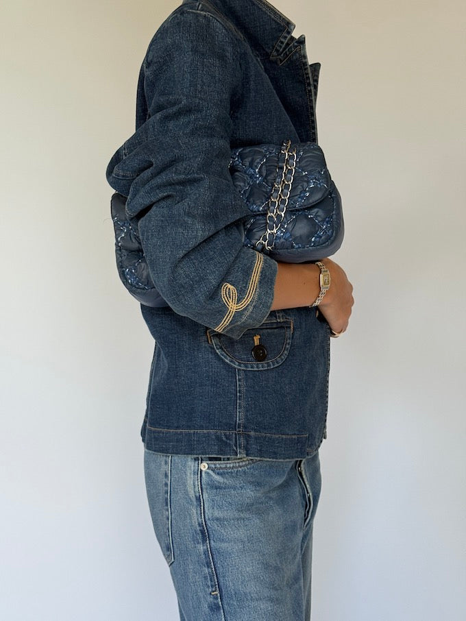 Vintage Dark Denim Blazer 6063