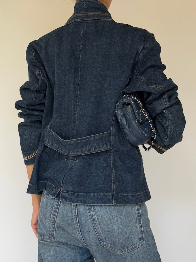 Vintage Dark Denim Blazer 6063