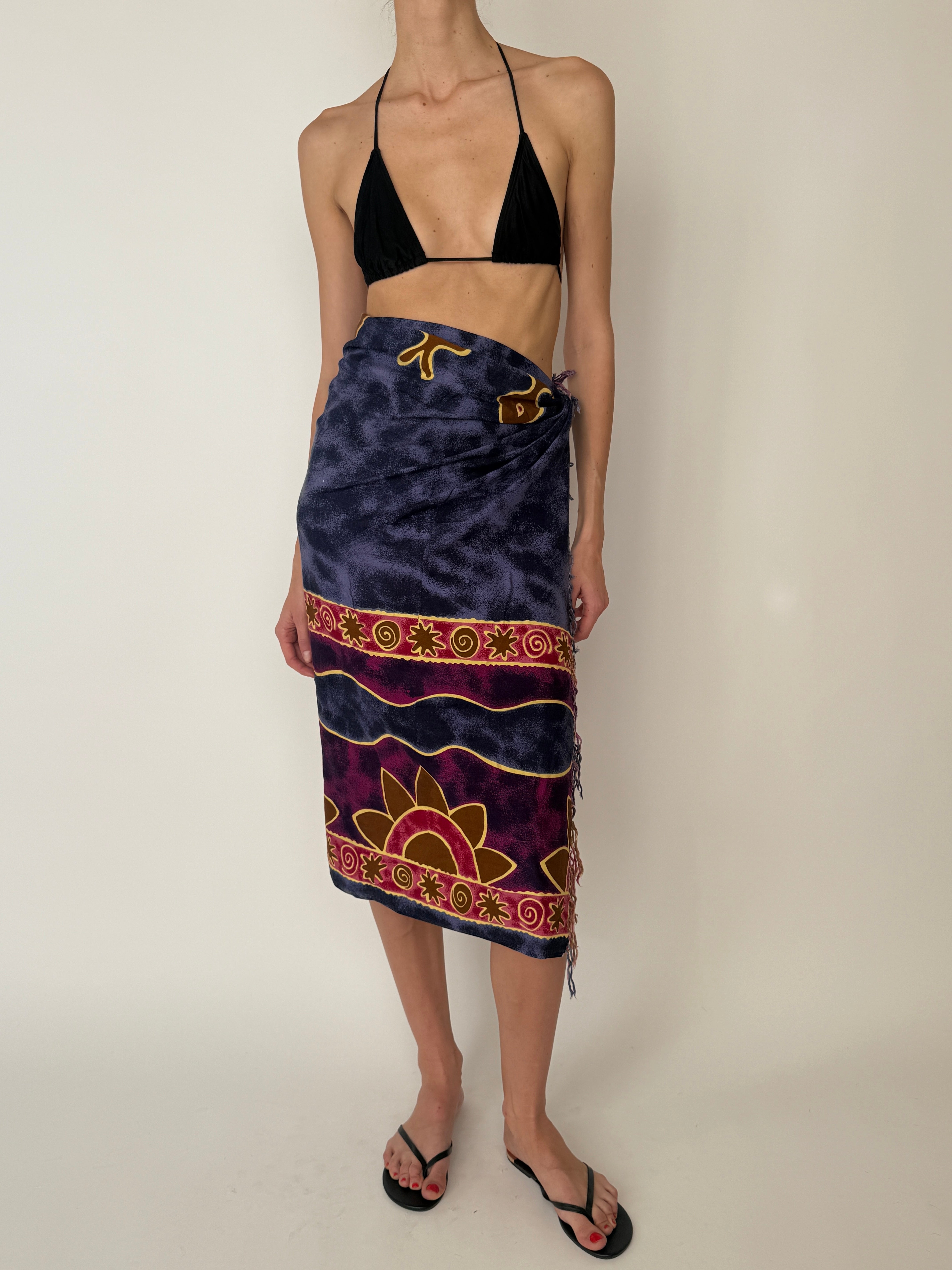 Vintage tropical beach sarong 6288