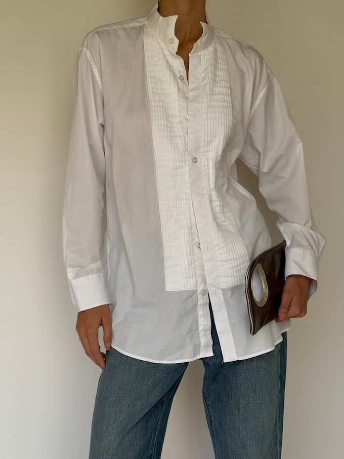 Vintage Tuxedo-Style Shirt 6617