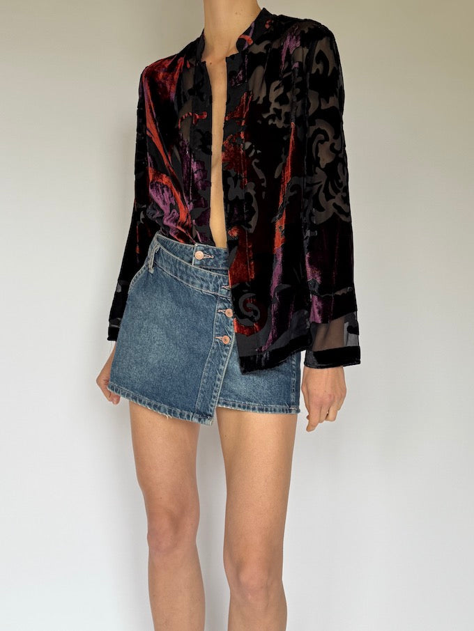 Vintage Velvet Cardigan 6059