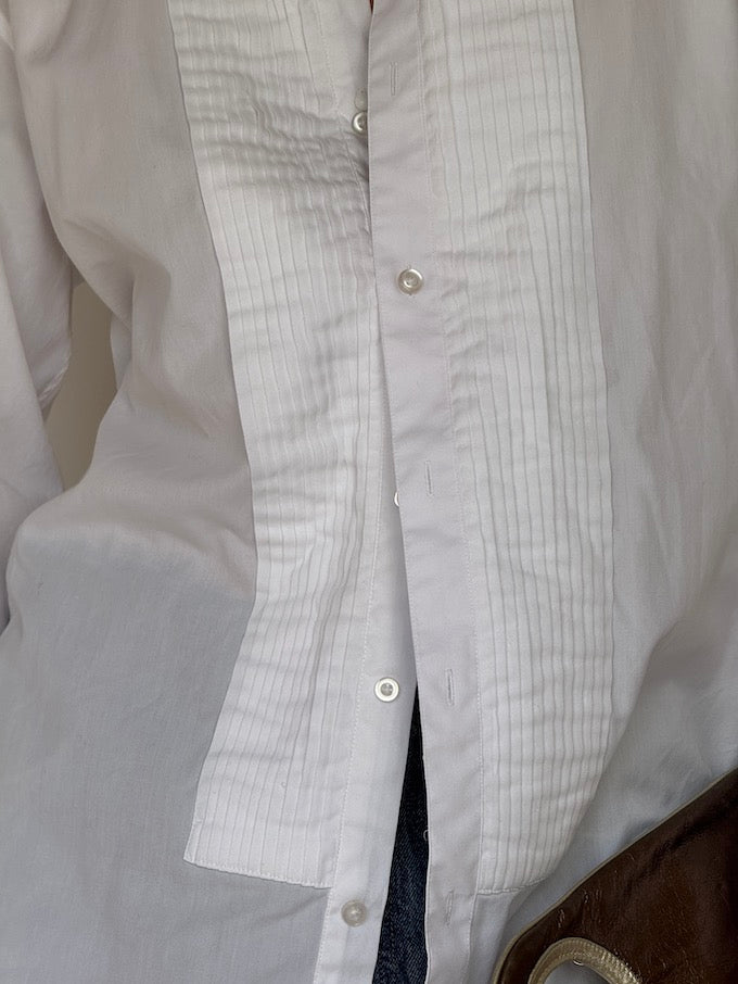 Vintage Tuxedo-Style Shirt 6617