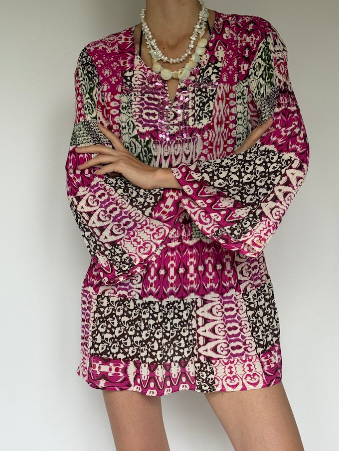 Vintage Bohemian Beach Cover-Up 6257