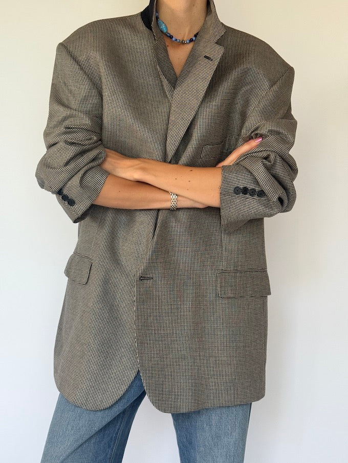Vintage Oversized Single Breasted Blazer 5772