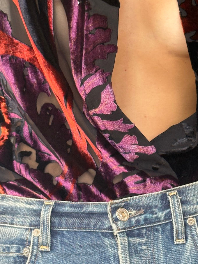 Vintage Velvet Cardigan 6059