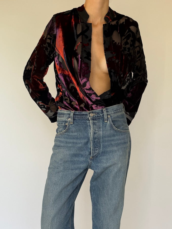 Vintage Velvet Cardigan 6059