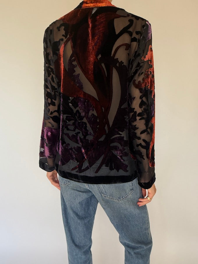 Vintage Velvet Cardigan 6059