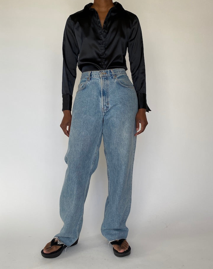 VINTAGE BLACK LONG-SLEEVE SHIRT 4339