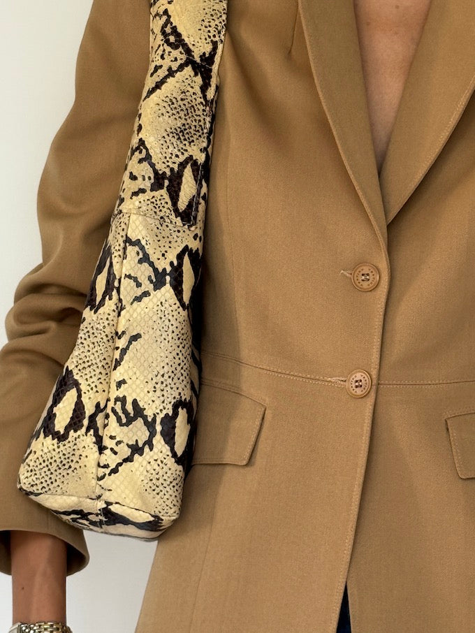 Vintage fitted blazer beige 6211
