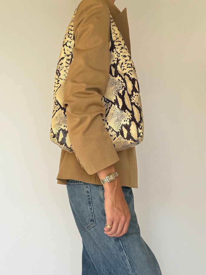 Vintage fitted blazer beige 6211