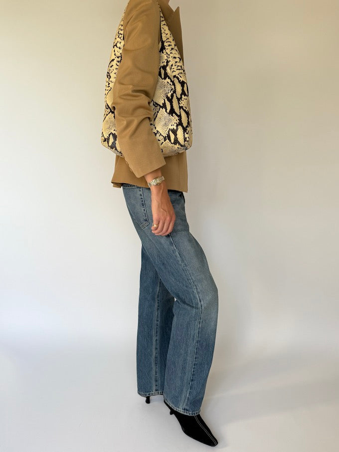 Vintage fitted blazer beige 6211