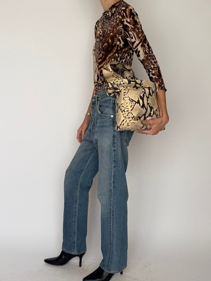Vintage Animal Print Top 6623