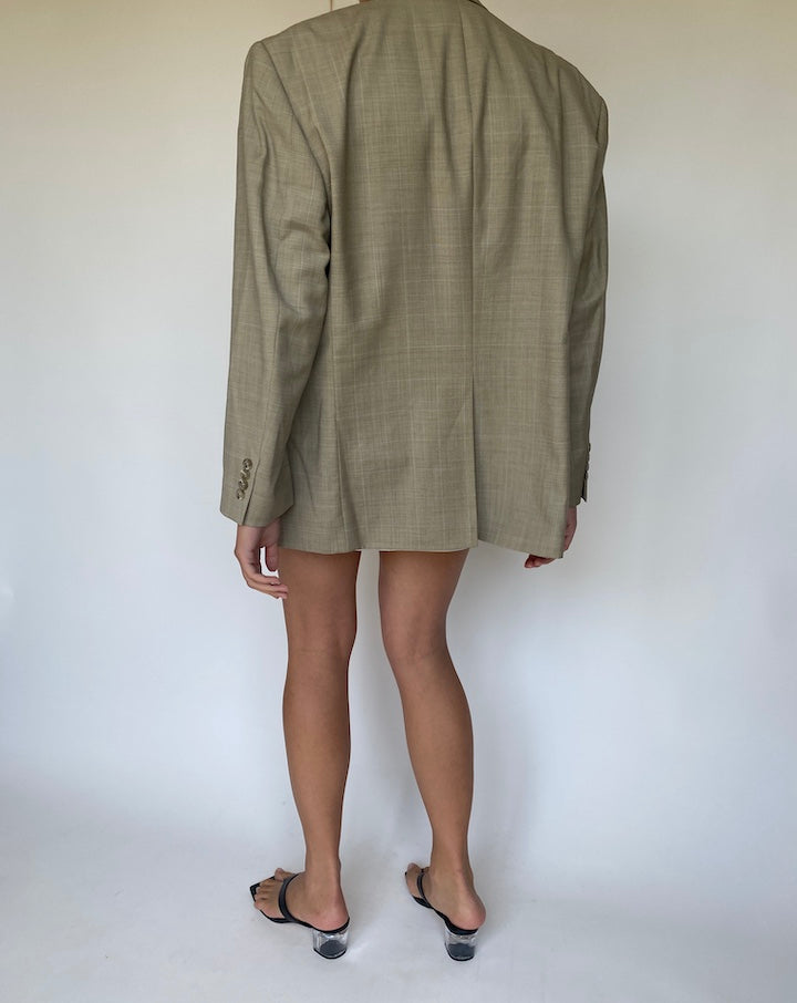 VINTAGE BEIGE WOOL BLAZER 3391