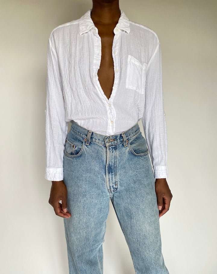 VINTAGE BUTTON-DOWN BLOUSE 3805